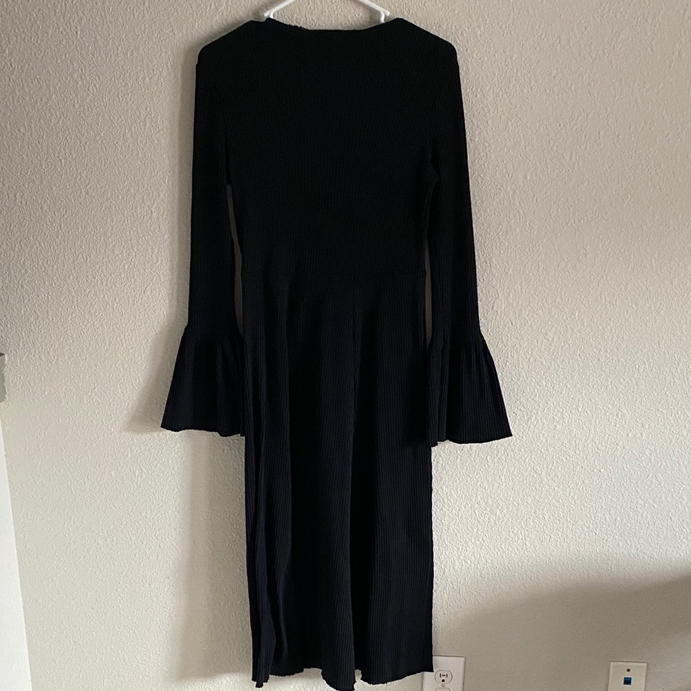 Who What Wear Black Long Sleeve Dress